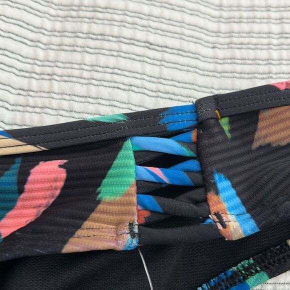 NWT EIDON Women's Standard Updated Low Rider Mid Rise Bikini Bottom Side Knot S - Picture 6 of 11